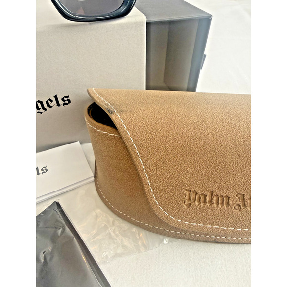 NEW PALM ANGELS HINKLEY PERI034 BLACK GREY AUTHENTIC FRAMES SUNGLASSES 51-19 main image 5